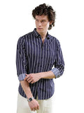 Men Slim Fit Checkered Full Sleeves Spread Collar Cotton Casual Shirt