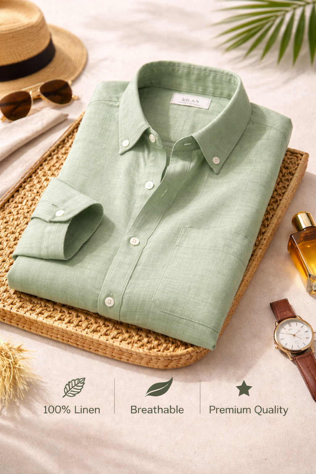 Premium Linen Shirt Combo Pack for Men – Set of 4 Classic Half Sleeve Casual Shirts